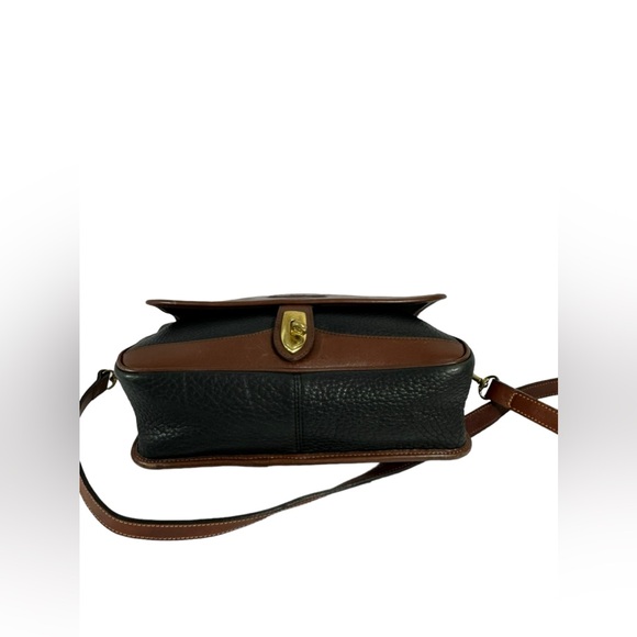 Vintage DOONEY & BOURKE Carrier black leather satchel shoulder bag purse classic - Picture 5 of 13